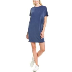 MADEWELL XSMALL Sandwashed T-shirt Shift Dress Blue XS